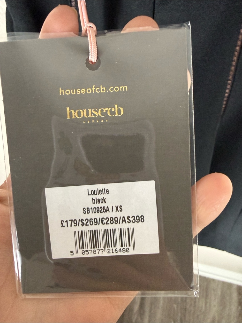 House of CB Loulette Black Halter Neck Bow Mini Dress - Picture 8 of 10